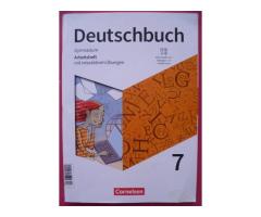 Deutschbuch Gymnasium Arbeitsheft mit interaktiven Übungen 7. Schuljahr - unbenutzt - 978-3062052422